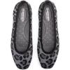 Frank Mully Womens Square Toe Flat Shoes Comfortable Knitted Flats Work Flats for Woman(Leopard)