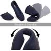 Frank Mully Womens Square Toe Flat Shoes Comfortable Knitted Flats Work Flats for Woman(Navy)