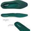 Frank Mully Women’s Square Toe Knitted Flats Breathable Lightweight Slip-On Shoes with Arch Support for All-Day Comfort(Green/Mesh)