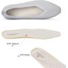 Frank Mully Women’s Square Toe Knitted Flats Breathable Lightweight Slip-On Shoes with Arch Support for All-Day Comfort(Grey/Mesh)