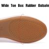 Frank Mully Women’s Wide Width Flats Ballet Flats Round Toe Knit Flat Shoes with Arch Support Wide Toe Box(Beige)