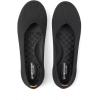 Frank Mully Women’s Wide Width Flats Ballet Flats Round Toe Knit Flat Shoes with Arch Support Wide Toe Box(Black)