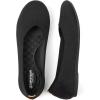 Frank Mully Women’s Wide Width Flats Ballet Flats Round Toe Knit Flat Shoes with Arch Support Wide Toe Box(Black)