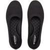 Frank Mully Women’s Wide Width Flats Ballet Flats Round Toe Knit Flat Shoes with Arch Support Wide Toe Box(Black Mesh)