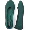 Frank Mully Women’s Wide Width Flats Ballet Flats Round Toe Knit Flat Shoes with Arch Support Wide Toe Box(Green)