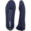 Frank Mully Women’s Wide Width Flats Ballet Flats Round Toe Knit Flat Shoes with Arch Support Wide Toe Box(Navy)