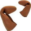 Frank Mully Women’s Wide Width Flats Ballet Flats Round Toe Knit Flat Shoes with Arch Support Wide Toe Box(Orange)