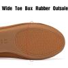 Frank Mully Women’s Wide Width Flats Ballet Flats Round Toe Knit Flat Shoes with Arch Support Wide Toe Box(Orange)