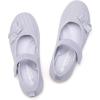 Frank Mully Girls Dress Shoes Mary Janes Girl Flats Slip on Ballet Flat Party School Shoes with Bow Toddler/Little Kid/Big Kid(7002grey)