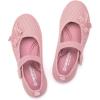 Frank Mully Girls Dress Shoes Mary Janes Girl Flats Slip on Ballet Flat Party School Shoes with Bow Toddler/Little Kid/Big Kid(7002pink)