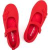 Frank Mully Girls Dress Shoes Mary Janes Girl Flats Slip on Ballet Flat Party School Shoes with Bow Toddler/Little Kid/Big Kid(Red)