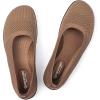 Frank Mully Womens Flat Shoes Wide Toe Box Knitted Flats Comfort Wide Width Walking Flats(Brown)