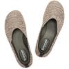 Frank Mully Womens Flat Shoes Wide Toe Box Knitted Flats Comfort Wide Width Walking Flats(Green)