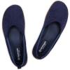 Frank Mully Womens Flat Shoes Wide Toe Box Knitted Flats Comfort Wide Width Walking Flats(Navy)