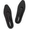 Frank Mully Womens Flat Square Toe Shoes Knitted Work Flat Comfort Dressy Flat Shoes for Daily Lightweight Comfort(Black)