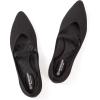 Frank Mully Womens Flats with Straps Pointed Toe Flat Shoes Low Wedge Heel Comfortable Arch Support Flats for Women(Black)
