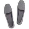 Frank Mully Women’s Loafer Flats Square Toe Comfortable Office Work Shoes, Cute Penny Loafer Slip On Walking Driving Shoes(6027grey)