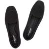 Frank Mully Women’s Loafer Flats Square Toe Comfortable Office Work Shoes, Cute Penny Loafer Slip On Walking Driving Shoes(Black Mesh)