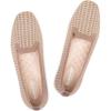 Frank Mully Women’s Loafer Flats Square Toe Comfortable Office Work Shoes, Cute Penny Loafer Slip On Walking Driving Shoes(Brownn Grid)
