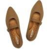 Frank Mully Women’s Mesh Flats Mary Jane Shoes Pointed Toe Lightweight with Adjustable Instep Strap Knit Flat Shoes for Women Dressy Casual Washable Walking Shoes(Solid Bronze)