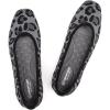 Frank Mully Womens Square Toe Flat Shoes Comfortable Knitted Flats Work Flats for Woman(Leopard)