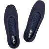 Frank Mully Womens Square Toe Flat Shoes Comfortable Knitted Flats Work Flats for Woman(Navy)