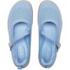 Frank Mully Women’s Wide Width Flats Mary Jane Flat Comofortable Knit Ballet Flat Wide Toe Box Dress Shoes with Adjustable Straps(Light Blue)