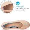Frank Mully Women’s Ballet Flat Shoes Knit Dress Shoes Round Toe Slip On Ballerina Flats for Woman Low Wedge Comfort Soft(010ecru)