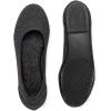 Frank Mully Women’s Ballet Flat Shoes Knit Dress Shoes Round Toe Slip On Ballerina Flats for Woman Low Wedge Comfort Soft(6006black)