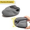 Frank Mully Women’s Ballet Flat Shoes Knit Dress Shoes Round Toe Slip On Ballerina Flats for Woman Low Wedge Comfort Soft(6012grey)