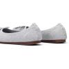 Frank Mully Women’s Ballet Flat Shoes Knit Dress Shoes Round Toe Slip On Ballerina Flats for Woman Low Wedge Comfort Soft(6047light Grey)