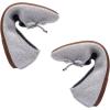 Frank Mully Women’s Ballet Flat Shoes Knit Dress Shoes Round Toe Slip On Ballerina Flats for Woman Low Wedge Comfort Soft(6047light Grey)