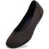 Frank Mully Women’s Ballet Flat Shoes Knit Dress Shoes Round Toe Slip On Ballerina Flats for Woman Low Wedge Comfort Soft(Bronze)
