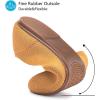 Frank Mully Women’s Ballet Flat Shoes Knit Dress Shoes Round Toe Slip On Ballerina Flats for Woman Low Wedge Comfort Soft(Brown)