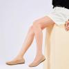 Frank Mully Women’s Ballet Flat Shoes Knit Dress Shoes Round Toe Slip On Ballerina Flats for Woman Low Wedge Comfort Soft(Ecru)