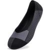 Frank Mully Women’s Ballet Flat Shoes Knit Dress Shoes Round Toe Slip On Ballerina Flats for Woman Low Wedge Comfort Soft(Grey)