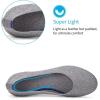 Frank Mully Women’s Ballet Flat Shoes Knit Dress Shoes Round Toe Slip On Ballerina Flats for Woman Low Wedge Comfort Soft(Grey010)