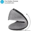 Frank Mully Women’s Ballet Flat Shoes Knit Dress Shoes Round Toe Slip On Ballerina Flats for Woman Low Wedge Comfort Soft(Grey010)
