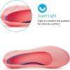 Frank Mully Women’s Ballet Flat Shoes Knit Dress Shoes Round Toe Slip On Ballerina Flats for Woman Low Wedge Comfort Soft(Pink)