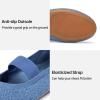 Frank Mully Womens Ballet Flats Casual Round Toe Knit Fabric Flats for Women with Single Strap Ballerina Flat Shoes Lightweight Dressy Shoes for Woman(Light Blue)
