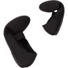 Frank Mully Womens Ballet Flats Casual Round Toe Knit Fabric Flats for Women with Single Strap Ballerina Flat Shoes Lightweight Dressy Shoes for Woman(All Black)