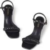 Frank Mully Women’s Braided Sandal Heels Ankle Strap Comfortable Blocked Heeled Sandals Square Open Toe Cute Prom Pump Sandals Shoes(Black)