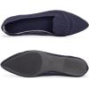 Frank Mully Women’s Casual Loafer Flats Slip On Loafer Shoes Comfortable Knit Flat Shoes Classics Pointy Toe Loafer Flats,for Work,Travel(6013 Navy)