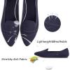 Frank Mully Women’s Casual Loafer Flats Slip On Loafer Shoes Comfortable Knit Flat Shoes Classics Pointy Toe Loafer Flats,for Work,Travel(6013 Navy)