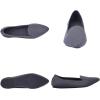 Frank Mully Women’s Casual Loafer Flats Slip On Loafer Shoes Comfortable Knit Flat Shoes Classics Pointy Toe Loafer Flats,for Work,Travel(6035dark Grey)