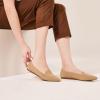 Frank Mully Women’s Casual Loafer Flats Slip On Loafer Shoes Comfortable Knit Flat Shoes Classics Pointy Toe Loafer Flats,for Work,Travel(6035ecru)
