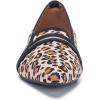Frank Mully Women’s Casual Loafer Flats Slip On Loafer Shoes Comfortable Knit Flat Shoes Classics Pointy Toe Loafer Flats,for Work,Travel(6052 Leopard)
