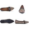 Frank Mully Women’s Casual Loafer Flats Slip On Loafer Shoes Comfortable Knit Flat Shoes Classics Pointy Toe Loafer Flats,for Work,Travel(6052 Leopard)