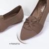 Frank Mully Women’s Casual Loafer Flats Slip On Loafer Shoes Comfortable Knit Flat Shoes Classics Pointy Toe Loafer Flats,for Work,Travel(6111brown)