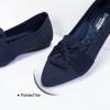 Frank Mully Women’s Casual Loafer Flats Slip On Loafer Shoes Comfortable Knit Flat Shoes Classics Pointy Toe Loafer Flats,for Work,Travel(6111navy)